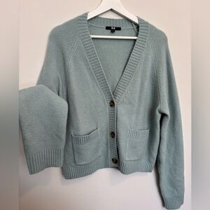Uniqlo Women's Cardigan in Soft Blue